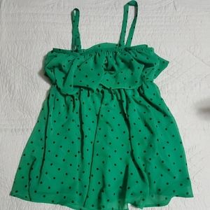 Torrid polka dot tank shirt. Never worn, no tags